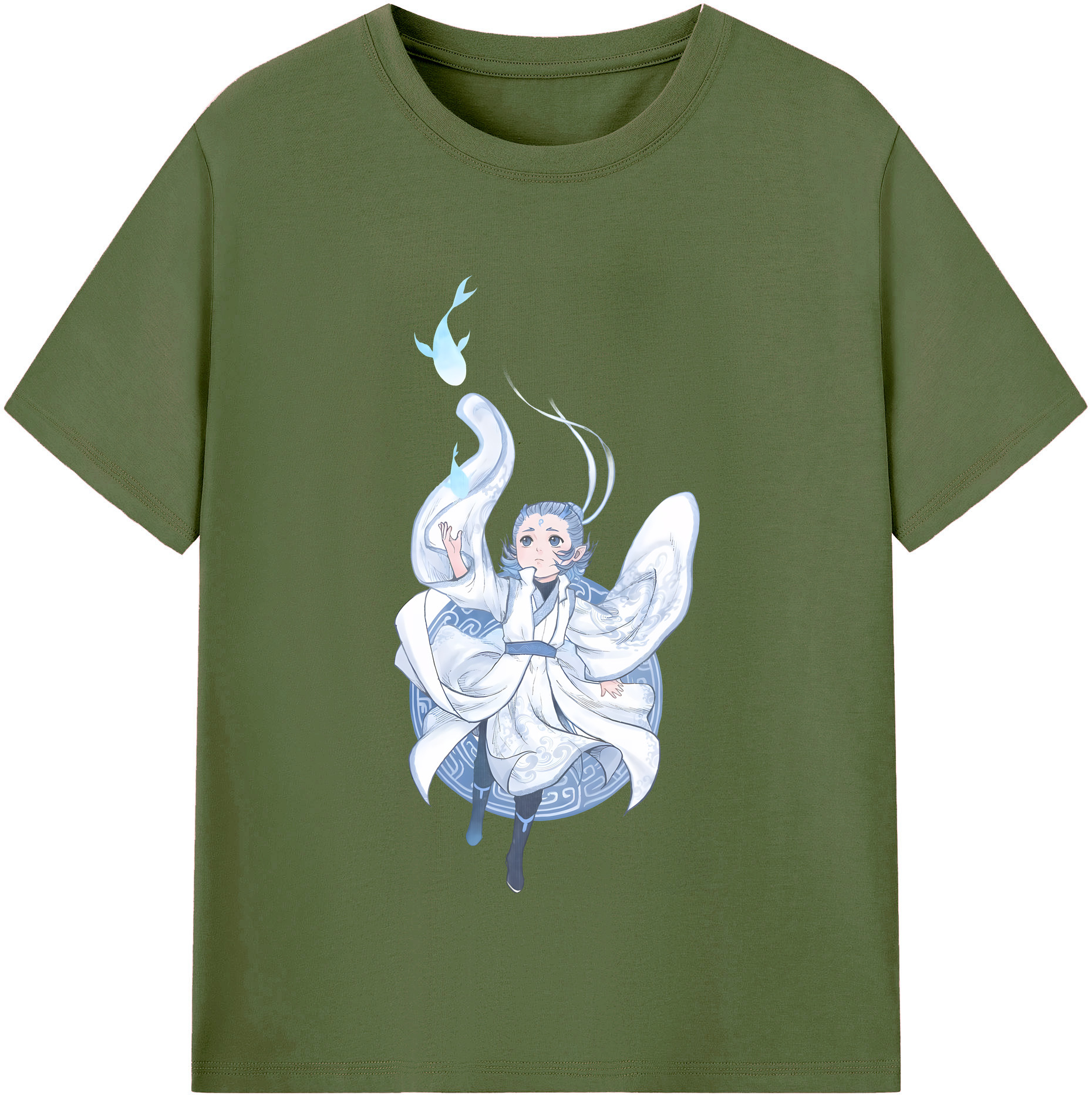 （画像用） Ne Zha 2 ナタ 魔童の大暴れ 綿100％半袖Tシャツ（フロントプリント）